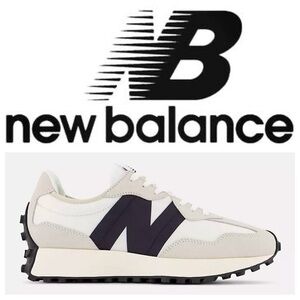 Women’s New Balance 327 - Size 10 - Sea Salt, Black & White — NEW IN BOX!